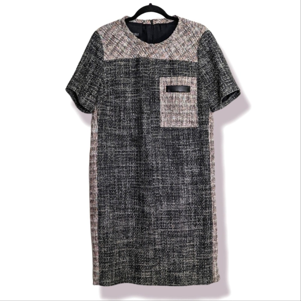 Carlisle Women's Tweed Short Sleeve Shift Dress size 14